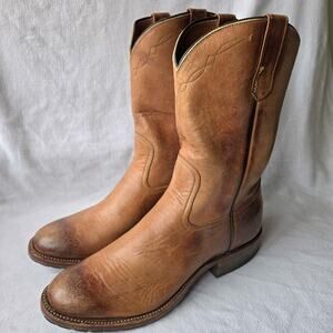Rios of Mercedes Kemo Sabe Mens Distressed Leather Western Cowboy Boots Size 10
